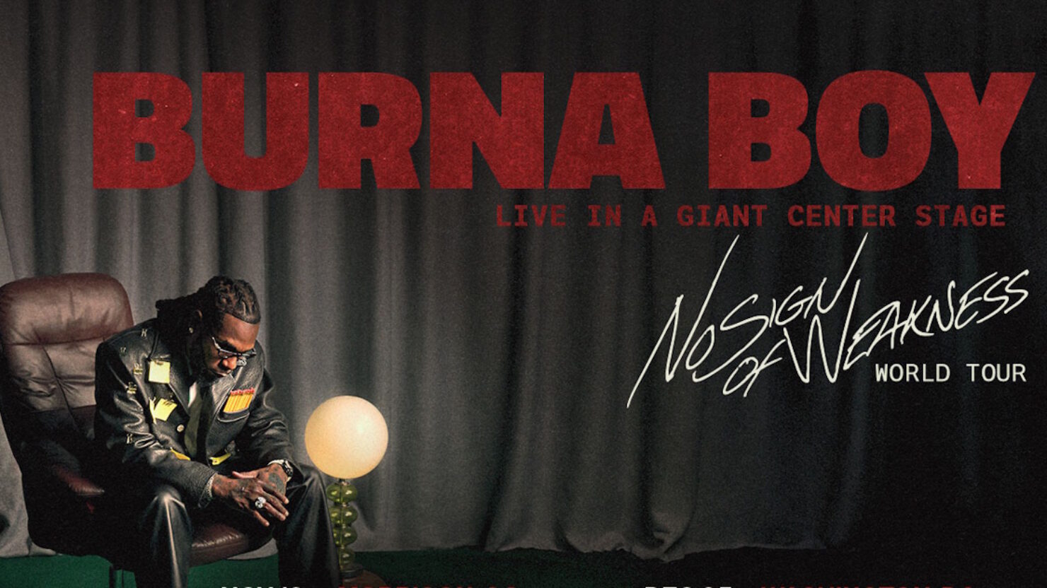 Burna Boy No Sign of Weakness World Tour