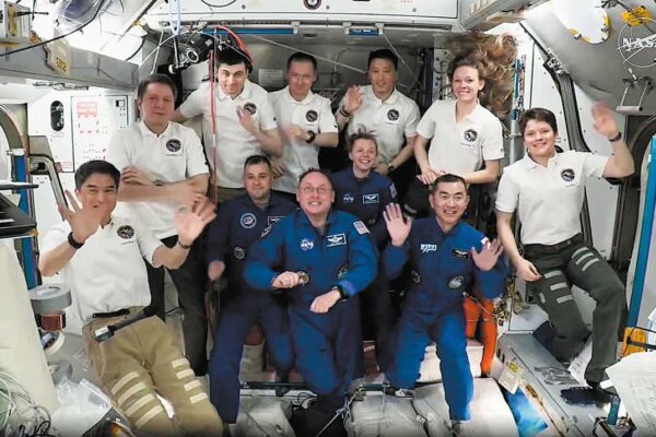 SpaceX Transports Four New International Crew to Space Station ISS SpaceX Delivers Four Fresh Crew to Space Station ISS