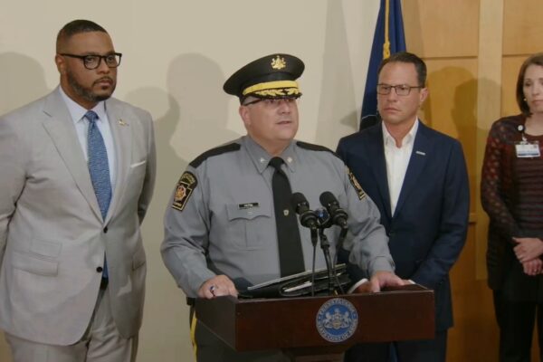 The announcing of three Officers Killed in Pennsylvania Shooting While Serving Warrant