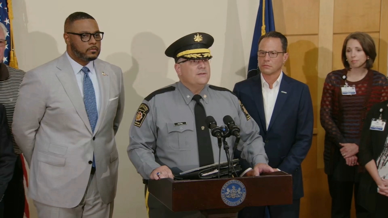 The announcing of three Officers Killed in Pennsylvania Shooting While Serving Warrant