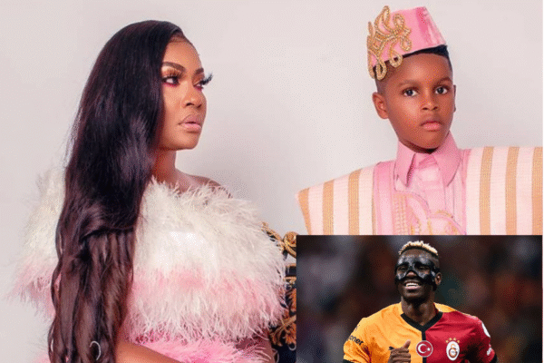 Victor Osimhen Sends A Heartfelt Birthday Message to Angela Okorie’s Son