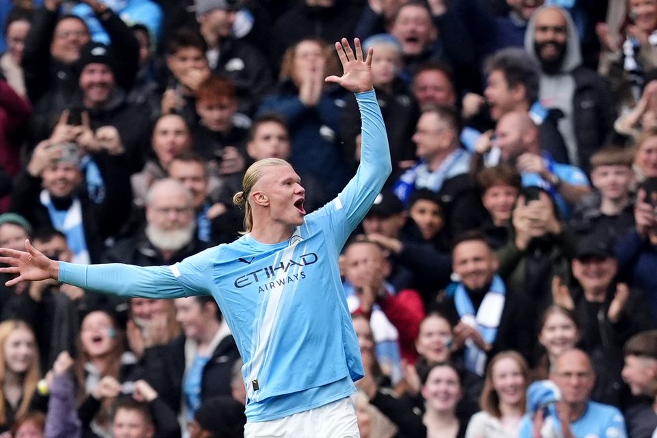 Haaland Brace Sends Manchester City Past Everton