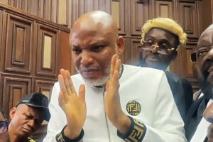 Nnamdi Kanu Rejects Terrorism Defence, Insists There’s No Valid Charge Against Him Nnamdi Kanu Rejects Terrorism Defence, Insists There’s No Valid Charge Against Him