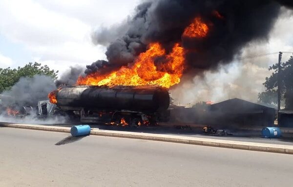 Ogun Tanker Fire: TRACE Confirms Minor Injuries and Property Damage