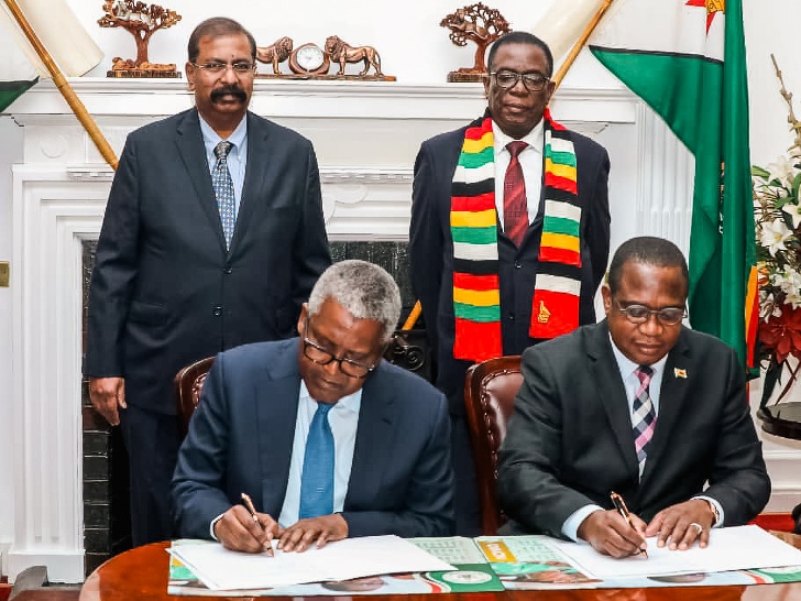 Zimbabwe Dangote deal, industrial and energy projects