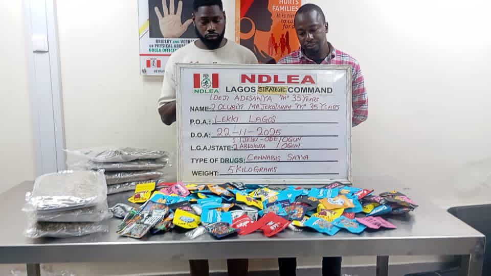 NDLEA Foils Lagos Drug Ring Using Fake Christmas Cookies