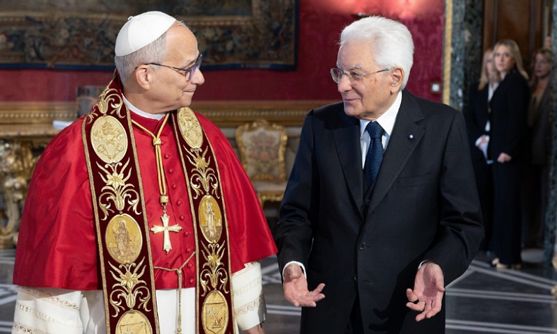 Pope Leo XIV Meets President Abbas at the Vatican