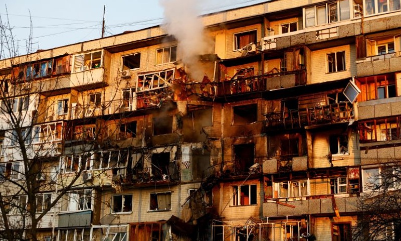 Russia Strikes Ukrainian Capital, Kills Four