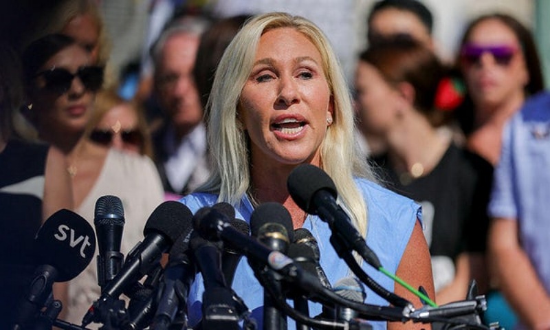 Taylor Greene Says She’s Receiving Threats Amid Feud with Trump