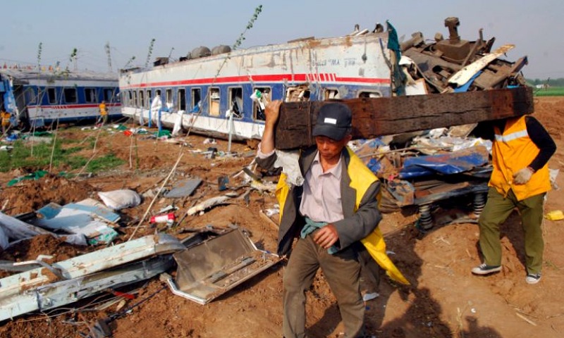 Tragic Collision: Train Hits Track Workers, Kills 11 in China