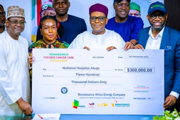 NNPC JV Pledges $300,000 for Cancer Care at National Hospital