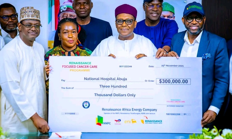 NNPC JV Pledges $300,000 for Cancer Care at National Hospital