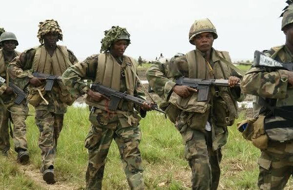 Nigerian Army troops in North East combatting terrorism