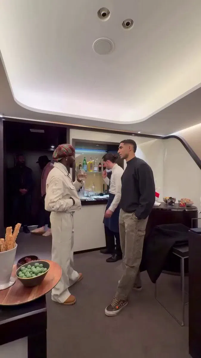 When Football Meets Music: Hakimi Meets Omah Lay in Paris