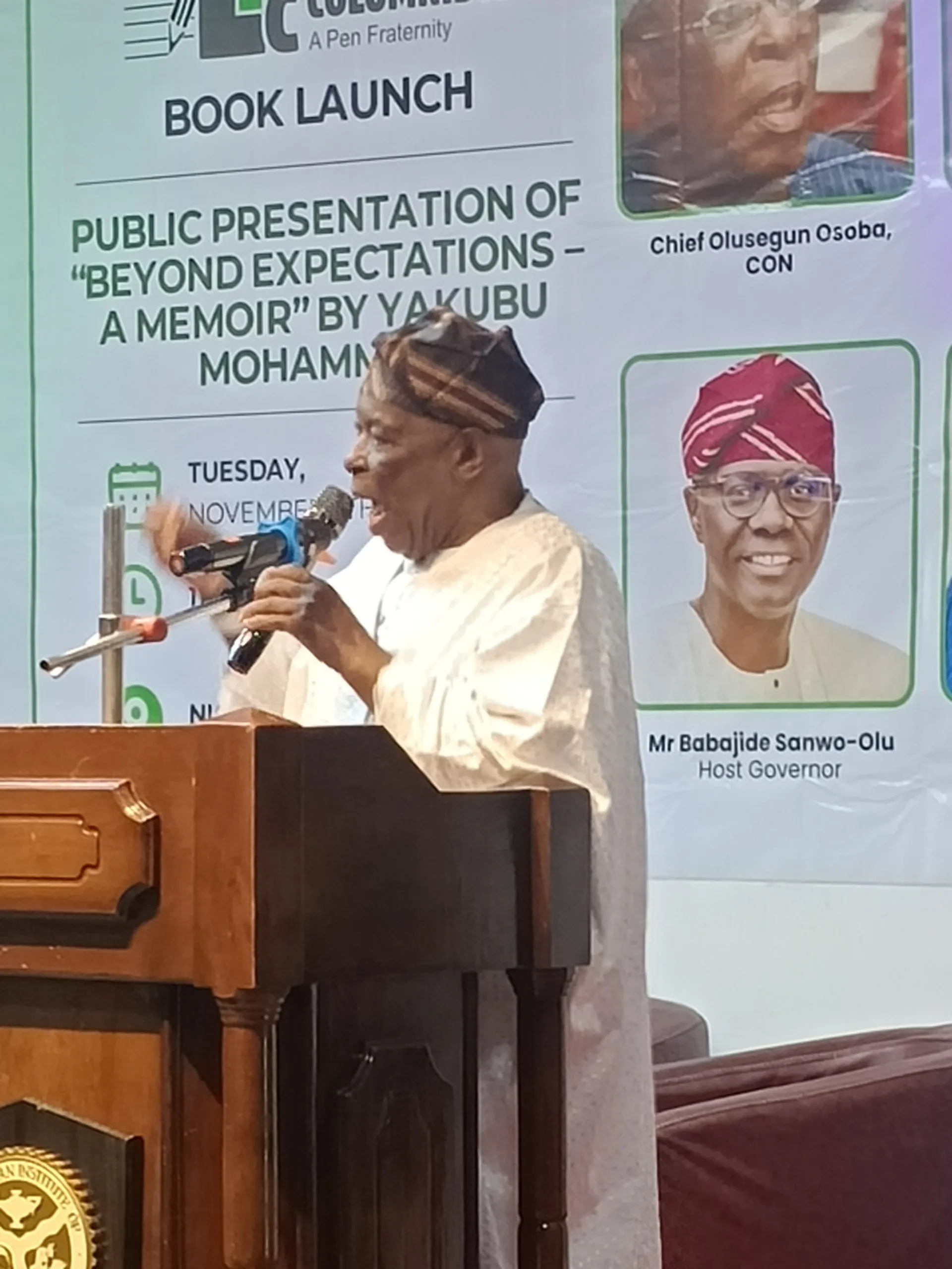 Trump warning — Osoba cautions Nigerians at book launch