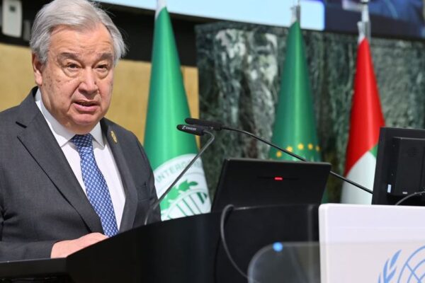 UN ceasefire Sudan — António Guterres addressing summit