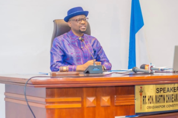 The Tanimu Turaki-led National Working Committee (NWC) of the Peoples Democratic Party (PDP) has berated the 16 members of the Rivers State of Assembly who announced their defection to the ruling All Progressives Congress (APC) on Friday, saying their action akin to “defection from APC to APC.” The party, which threatened to institute a legal action to recover the seats, noted that the lawmakers have previously taken a similar step in the past. Calling them “political puppets” who have clogged the wheel of democratic advancement in recent years, the PDP further noted that history would remember them as “enemies of democracy and those who made mockery of the legislature.” The National Publicity Secretary of the party, Comrade Ini Ememobong, in a formal reaction in Abuja on Saturday, stated, “We have seen on various media platforms news of the redefection of some members of the Rivers State House of Assembly, who, for a second time, announced their defection from our party. “We recall that they had done so earlier and later recanted. These are people whom the world is aware are doing the bidding of their paymaster and demigod. “The members of the Rivers state House of Assembly have by their actions since they assumed office, shown that they are political puppets and a clog in the wheels of democratic progress. “They will go down in history as enemies of democracy and those who made mockery of the legislature. “So the easiest way to describe their action is a defection from APC to APC. “Consequently, the PDP will take legal steps to activate the provision of the Constitution of the Federal Republic of Nigeria(1999 as amended) to recover the mandate gained under the banner of our party which these people have now ignobly and surreptitiously switched to another platform. “We urge all party members in Rivers State to remain faithful and resolute, as efforts are underway to rebuild the party along the path of inclusiveness, fairness and equity.” The Speaker of the House, Honourable, Martin Amaewhule, had defected along with 15 of his colleagues to the APC, citing the current leadership crisis in the party as the reason for their decision. Addressing the House while defecting, Amaewhule said, “Distinguished colleagues, APC is my new party. I will do all that is needed to be done towards ensuring that the party card of the All Progressives Congress is issued to me in no time. “But as I speak today, I am a member of the All Progressives Congress. I am happy to be a member of APC so that we can join forces with Mr President. Mr President is doing so much for this country.” Although the PDP did not name the ‘paymaster’ and ‘demigod’ it referenced on Saturday, the 16 lawmakers are known loyalists of the Federal Capital Territory (FCT) Minister, Mr Nyesom Wike, and stood by him all through the bitter fight between Governor Siminalayi Fubara and the minister. The political disagreement degenerated to a point President Bola Tinubu had to intervene by declaring an emergency rule in the state, placing Fubara and all democratic structures on suspension for six months. Wike, while reacting to the defection in Abuja, declared support for the lawmakers, saying that defection was allowed when a party could no longer hold itself together. Wike stated, “It’s unfortunate. I have always said everybody has the right to make a choice. The party is fully factionalised. And the requirement of the constitution is that when a party is factionalised, members are allowed to leave.” The minister added, “I am still in the PDP. You will see that it’s not everybody who has left. I believe 16 or 17 of them have left out of 27. We still have a good number, about 10, and we will continue to work together.”