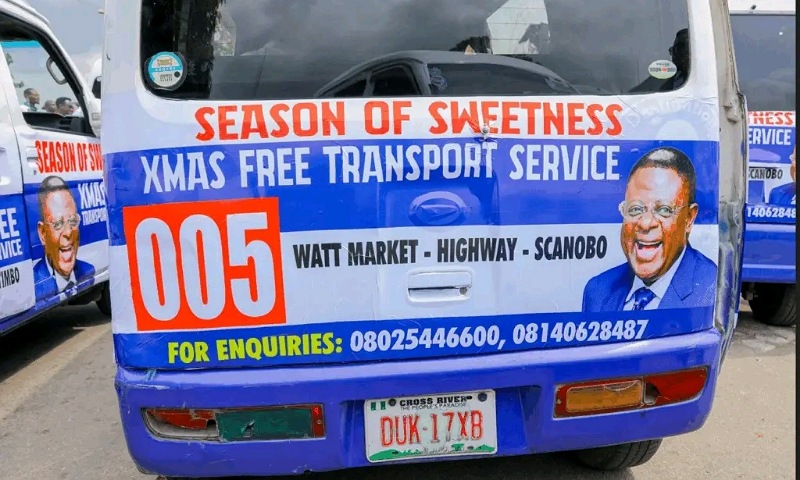 Cross River Governor Launches Free Christmas Bus Service