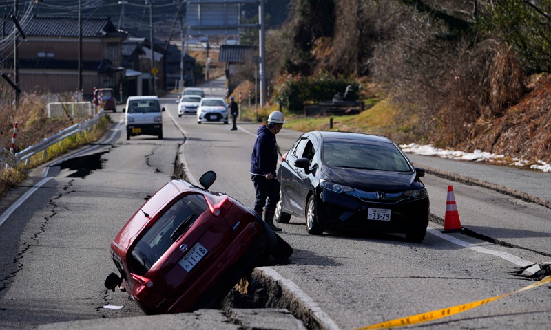 Strong Earthquake Shakes Japan, Dozens Hurt as Damage Checks Begin