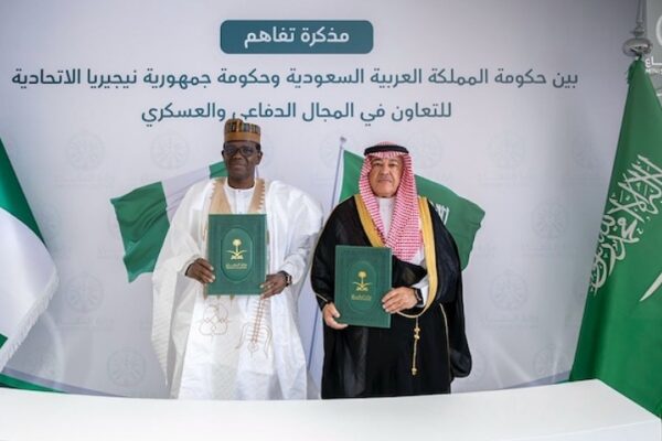 Nigeria, Saudi Arabia Seal New Deal to Boost Defence Ties