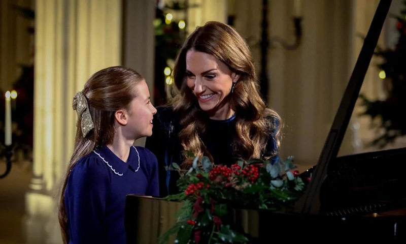 Watch Catherine and Princess Charlotte Share a Special Piano Duet at Christmas