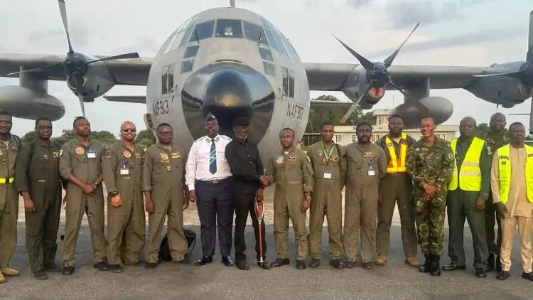 Detained Nigerian Air Force Crew Arrive Safely in Ghana