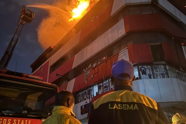 Fire Guts Great Nigeria Insurance House on Lagos Island