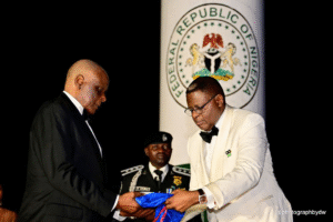 Governor Otu Lights Cross River Christmas Tree, Honours Leaders