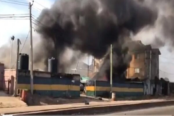 Tension as suspected terrorists set police station ablaze in Ondo