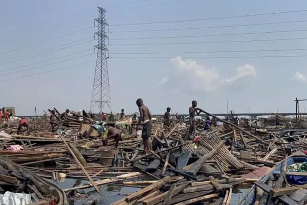 Tension in Makoko as Lagos Govt Demolishes Unsafe buildings