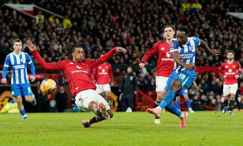 Brighton Knock Man United Out of FA Cup With 2-1 Win