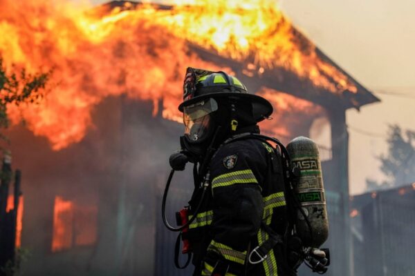 Chile Wildfires Kill at Least 18 as Firefighters Battle Heat, Strong Winds
