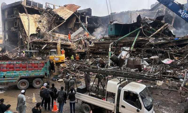 Deadly Mall Fire in Pakistan Claims 23 Lives, Dozens Still Missing