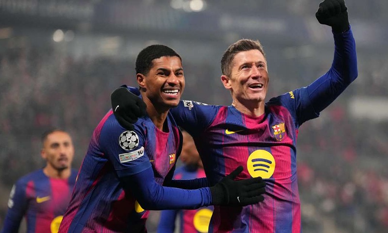 Barcelona Beat Slavia Prague 4–2 to Stay on Track for Last 16