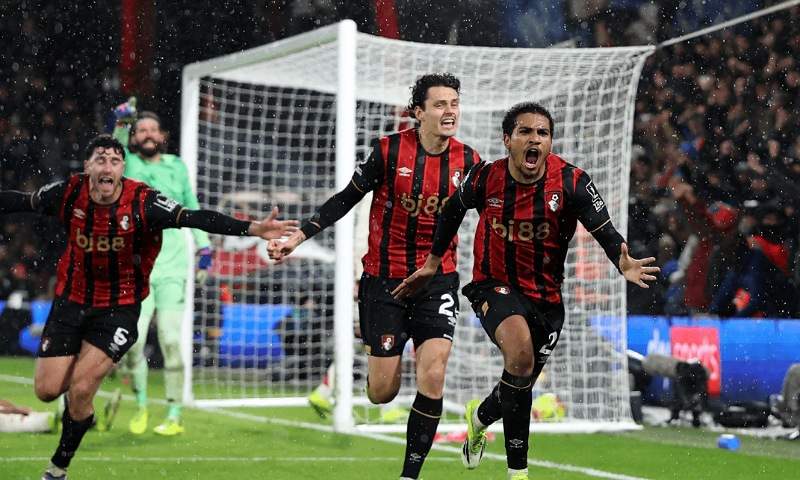 Bournemouth Shock Liverpool with 3–2 Win, End Reds’ Long Unbeaten Run