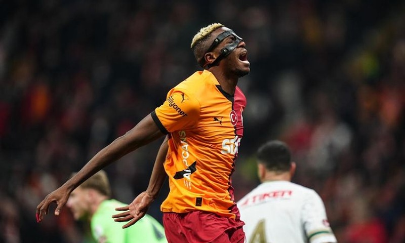 Osimhen Breaks Record as Quickest Player to Score 50 Goals for Galatasaray