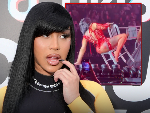 Rapper Cardi B Falls on Stage During ‘Little Miss Drama’ tour