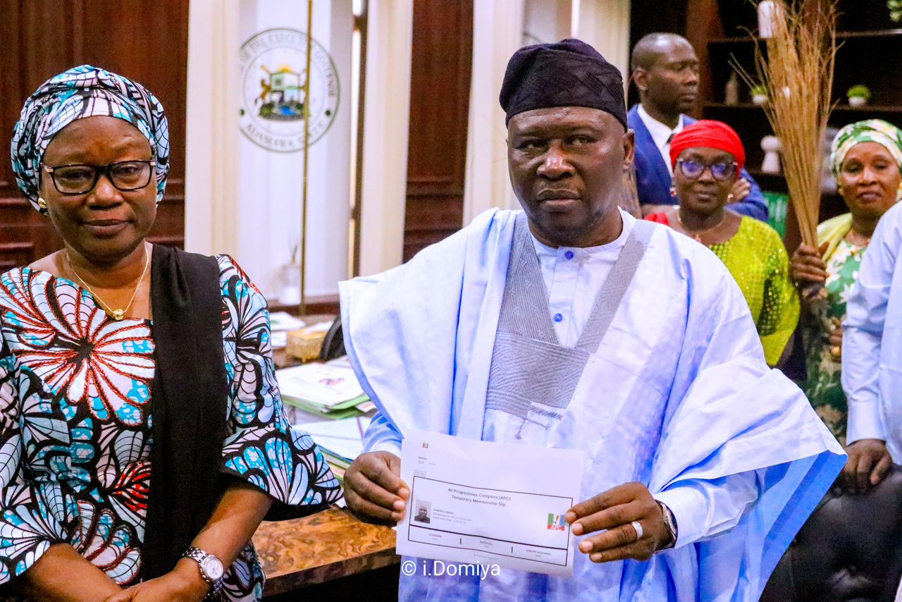 Gov Fintiri Officially Defects to APC, Says Adamawa Back to Centre of National Politics