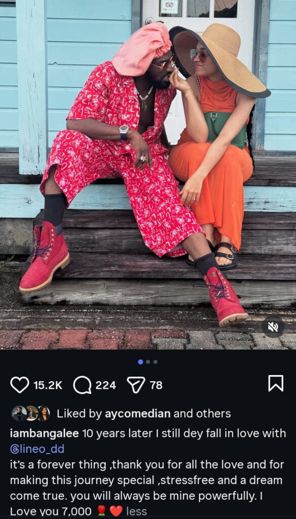 Dbanj Professes to Wife on 10th Wedding Anniversary