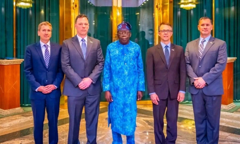 Tinubu Hosts US Military Delegation at Aso Rock, Signals Deeper Security Ties
