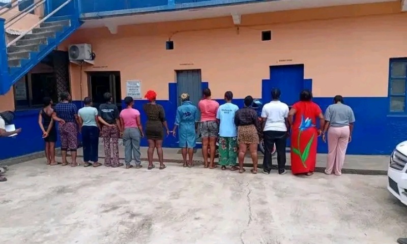 Major Police Operation in Ghana Leads to Arrest of 12 Nigerians Over Prostitution Ring