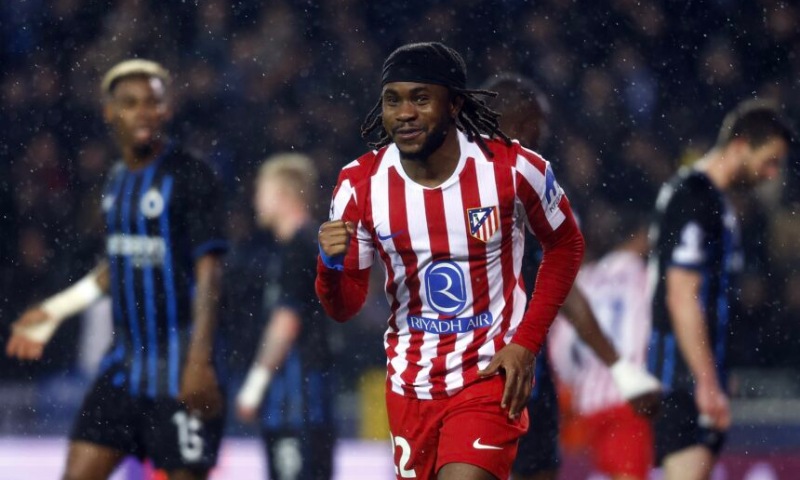 UCL: Lookman, Onyedika Score as Atletico Madrid Draws Club Brugge 3-3