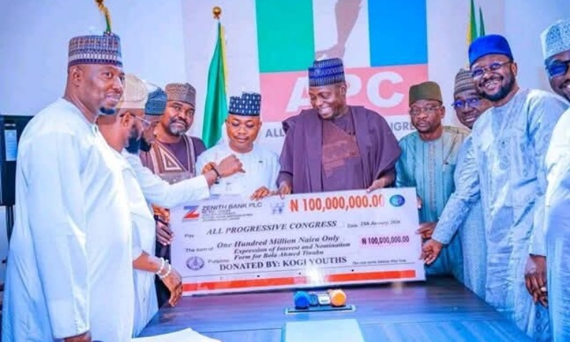 Youths in Kogi State Raise N100 Million to Support Tinubu’s 2027 Nomination Form