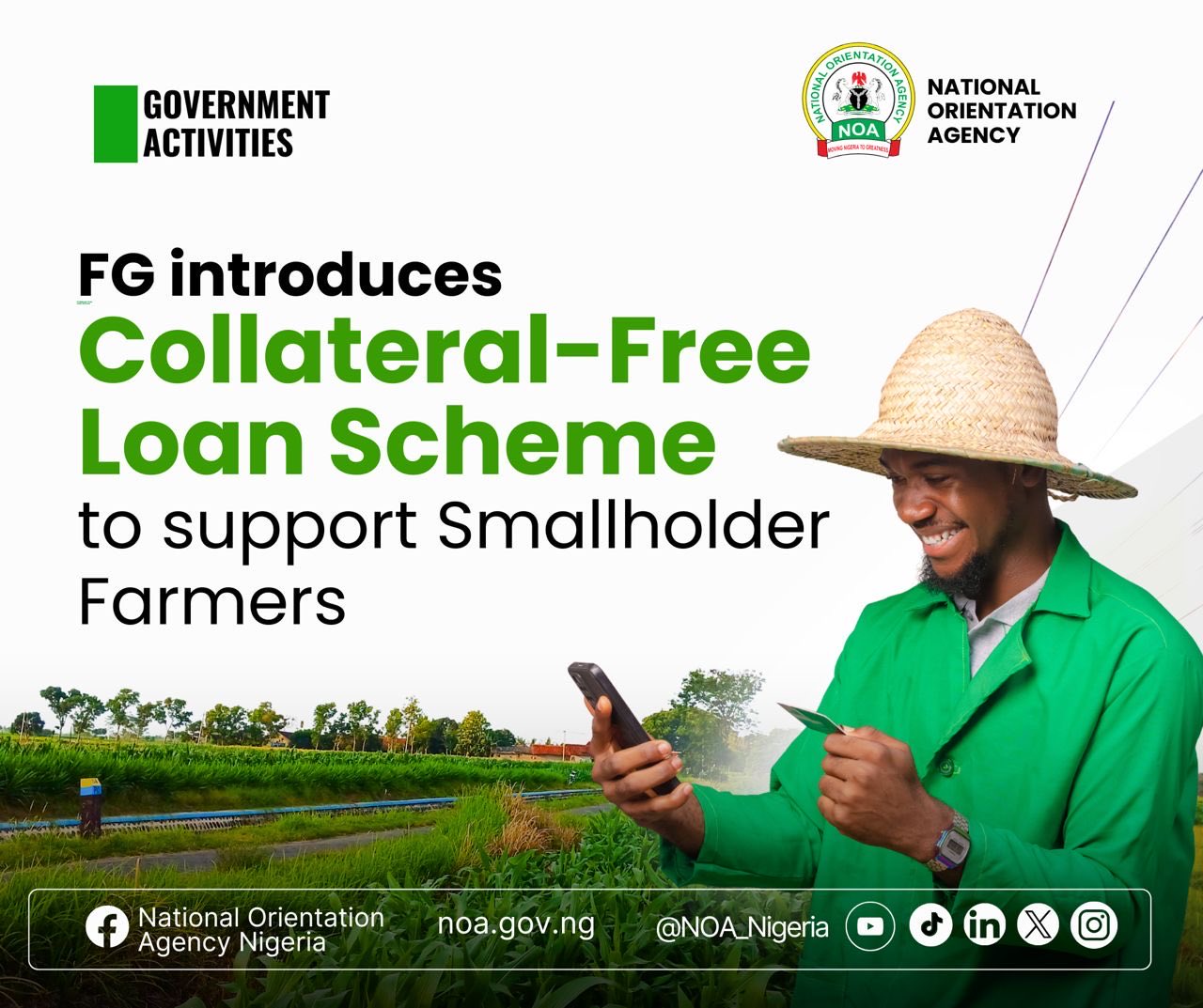 FG Introduces Collateral-Free Loans to Boost Smallholder Farmers