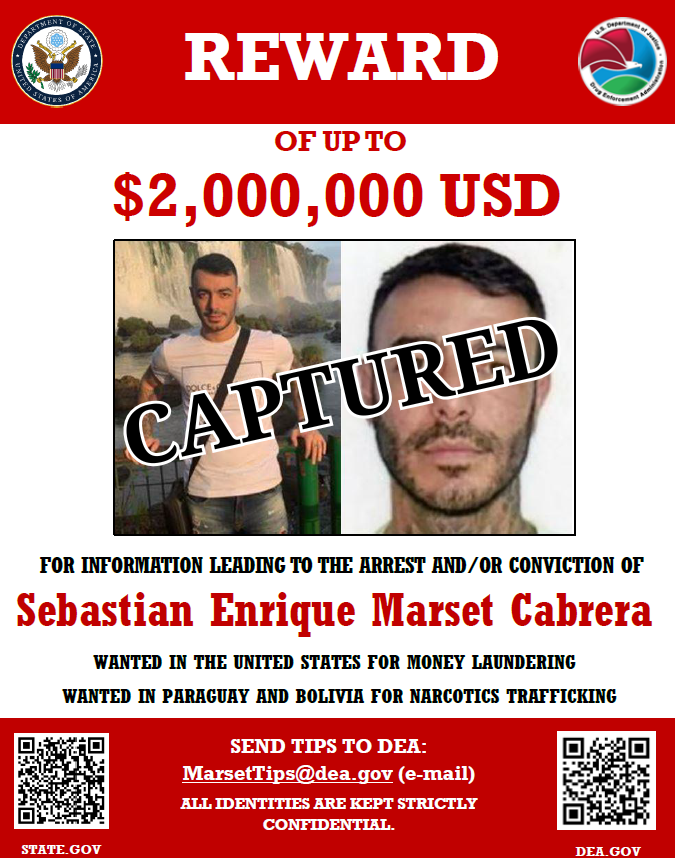 Notorious Drug Kingpin Sebastian Marset Captured in Bolivia After Years on the Run
