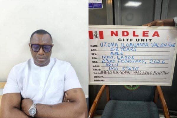NDLEA Arrests UK-Wanted ‘Drug Kingpin’