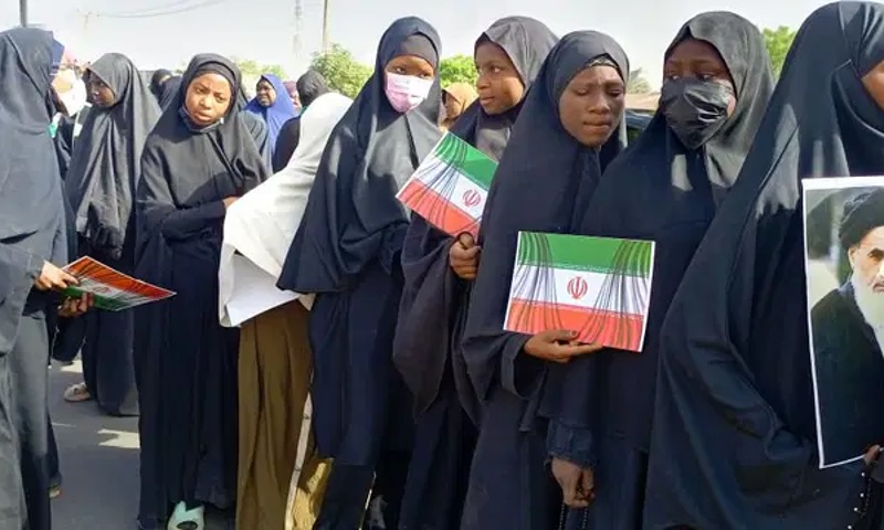 IMN Members Protest in Kano After Reports Say Iran’s Supreme Leader Killed