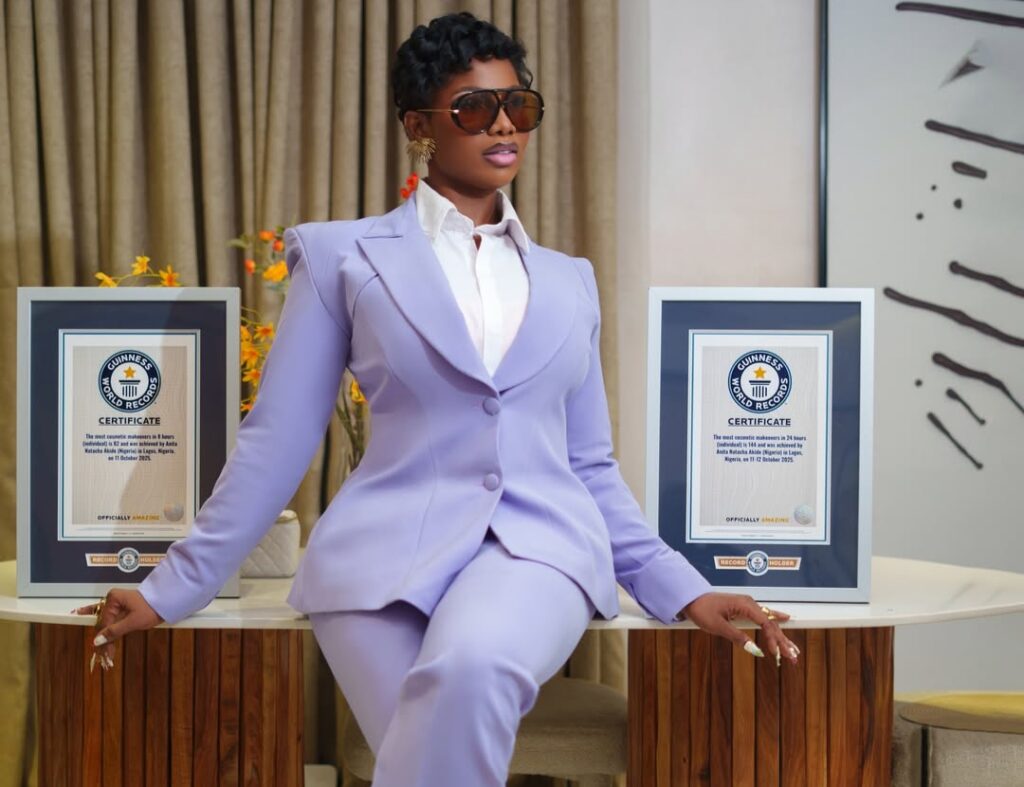Tacha Bags Two Guinness World Records For Marathon Makeovers