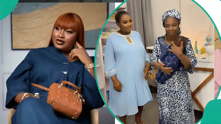 Mo Bimpe Shares Heartwarming Moment as 90-Year-Old Grandmother Cares for Her Triplets