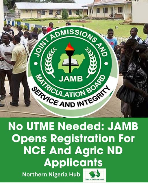 JAMB begins admission without UTME for NCE, agricultural ND programmes — Full details